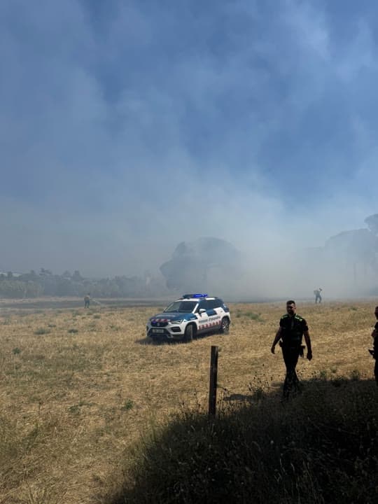 Un incendi al Camí del Cros crema 4.500 m2